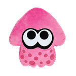 Splatoon - Pink Splatoon Squid Cushion 14" Plush