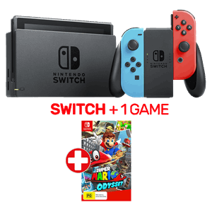 Nintendo Switch Neon Console + 1 Game