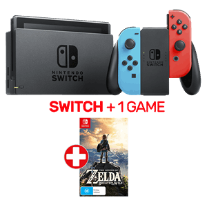 Nintendo Switch Neon Console + 1 Game