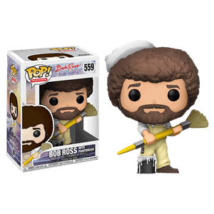 The Joy Of Painting - Bob Ross With Paintbrush Pop! Vinyl Figure
