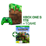 Xbox One S 1TB Limited Edition Minecraft Console + 1 Game