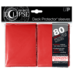 Ultra Pro - 80 Eclipse Deck Protector Sleeves - Red Matte - Standard Size