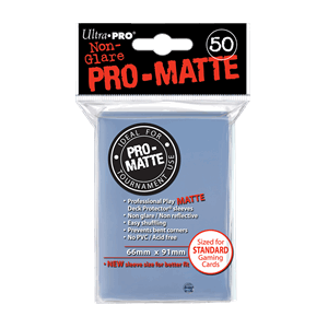 Ultra Pro - 50 Deck Protector Sleeves - Clear Matte - Standard Size