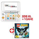 Nintendo New 2DS XL Console White & Orange + 1 Game