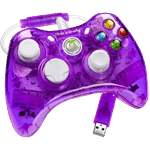 Rock Candy Wired Xbox 360 Controller - Purple