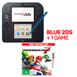Nintendo 2DS Blue + Mario Kart 7
