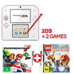 Nintendo 2DS Red + 2 Games