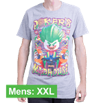 DC Comics - LEGO Batman Movie - Joker's Madhouse Men's T-Shirt - Grey - Size: XXL