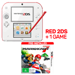 Nintendo 2DS Red + Mario Kart 7