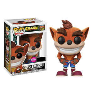 Crash Bandicoot - Crash Bandicoot Flocked Pop! Vinyl Figure
