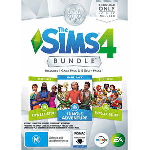 The Sims 4 Bundle - Jungle Adventure, Fitness Stuff & Toddler Stuff
