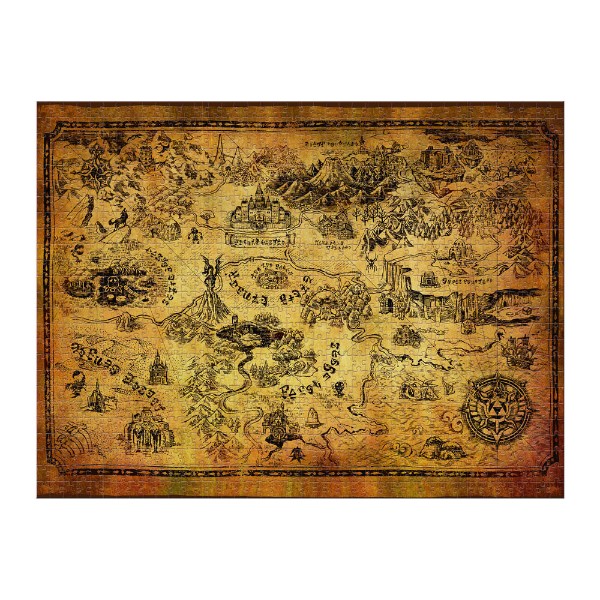 Nintendo - The Legend of Zelda - Hyrule 1000 Piece Jigsaw Puzzle - Packshot 3