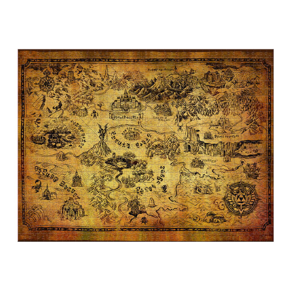 Nintendo - The Legend of Zelda - Hyrule 1000 Piece Jigsaw Puzzle - Packshot 3