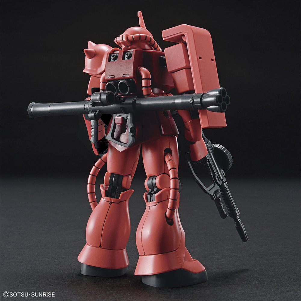 Mobile Suit Gundam - MS-06S Zaku II Char HGUC 1/144 Model Kit - Packshot 3