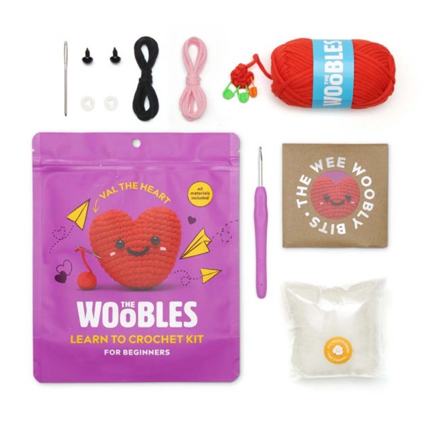 The WOOBLES - Val the Heart Crochet Kit - Packshot 2