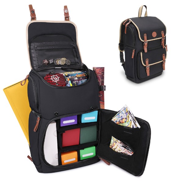 Enhance Designer Edition - Full Size Trading Card Storage Box Backpack - Black - Packshot 3