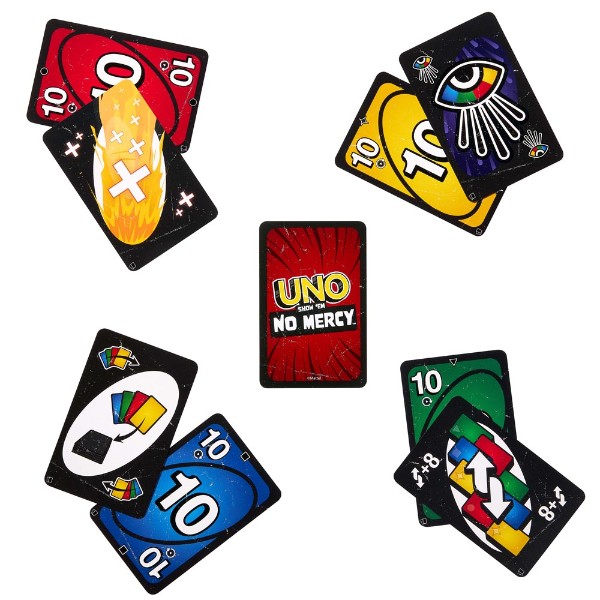 UNO Show ‘Em No MERCY Card Game – New & Sealed – 2023 Mattel – 2-6 Players