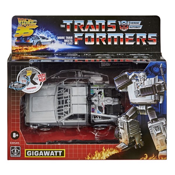 Transformers x Back to the Future - DeLorean Gigawatt Collaborative Mash-Up Action Figure - Packshot 5