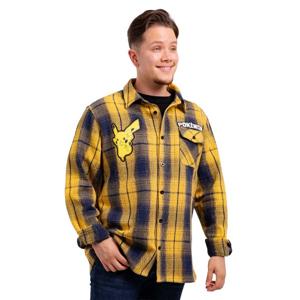 Pokemon - Gotta Catch 'Em All! Flannel Long-Sleeve Shirt - Packshot 3