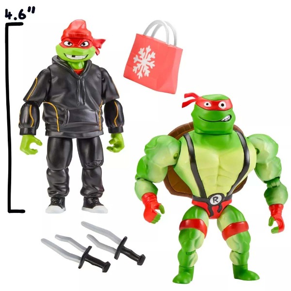 Teenage Mutant Ninja Turtles - Raph and Ralph Knockoff Knockout! Action Figure 2-Pack - Packshot 4