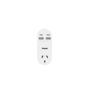 Energizer 1 Outlet Power Adapter with USB