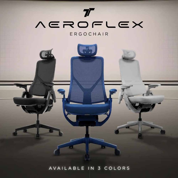 TT Aeroflex Ergochair - Navy Blue - Packshot 6