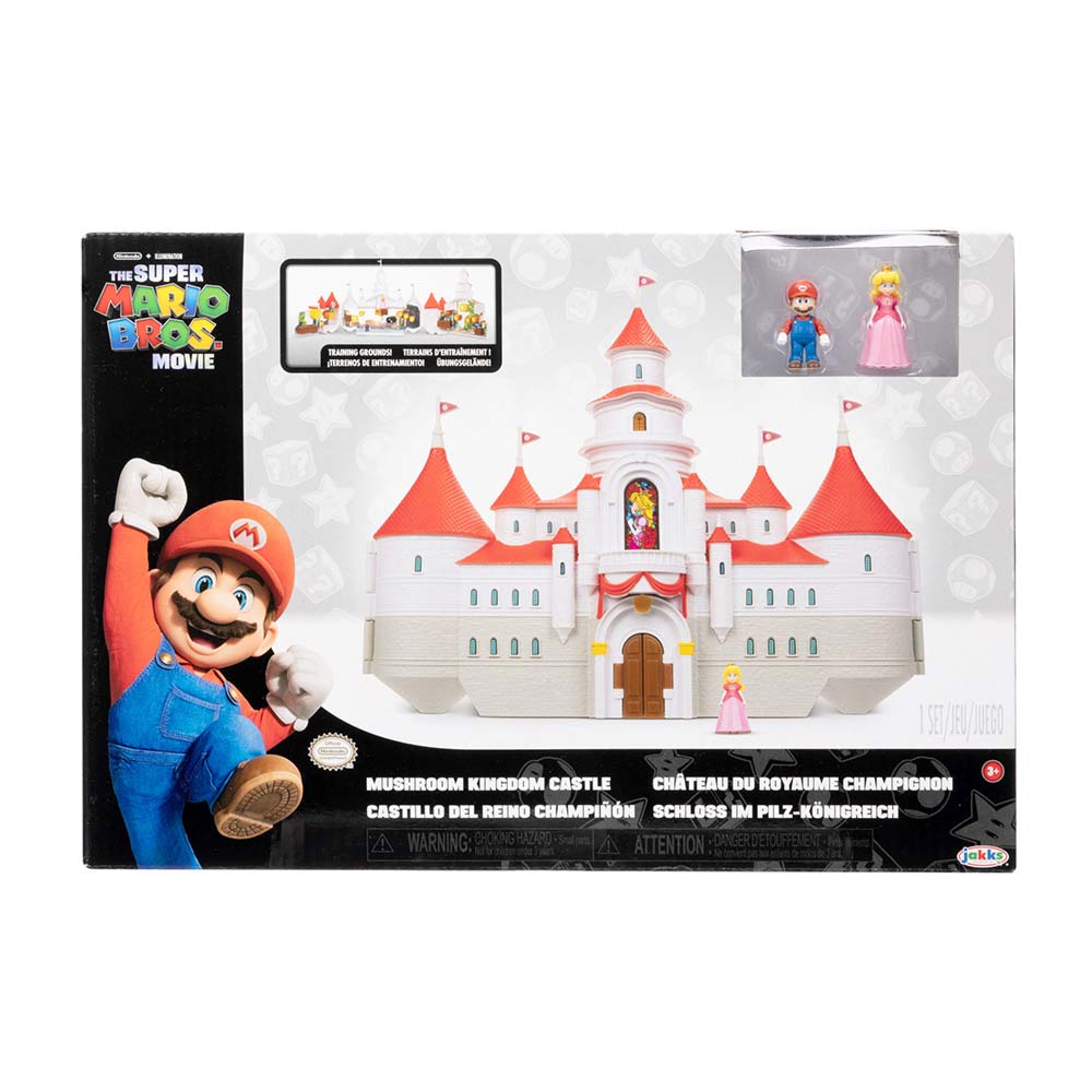 The Super Mario Bros. Movie Mushroom Kingdom Castle Playset with Mini