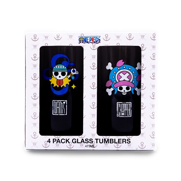 One Piece - Straw Hat Skulls Glass 4-Pack - Packshot 2