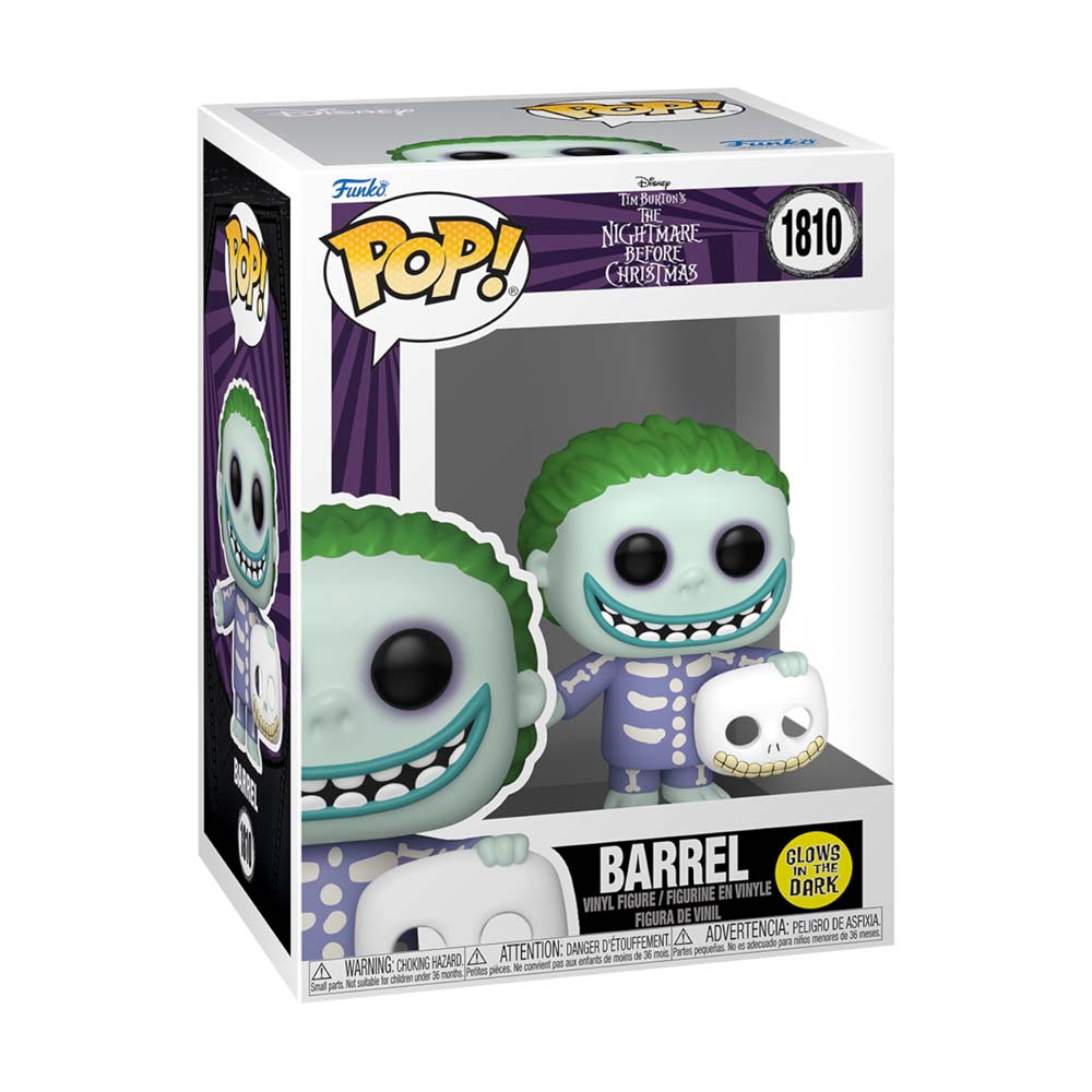 Disney - The Nightmare Before Christmas - Barrel (Glow) Pop! Vinyl Figure - Packshot 3