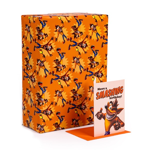Crash Bandicoot - Crash and Wumpa Fruit Wrapping Paper - Packshot 4