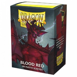 Dragon Shield TCG - 100 Matte Trading Card Sleeves - Blood Red
