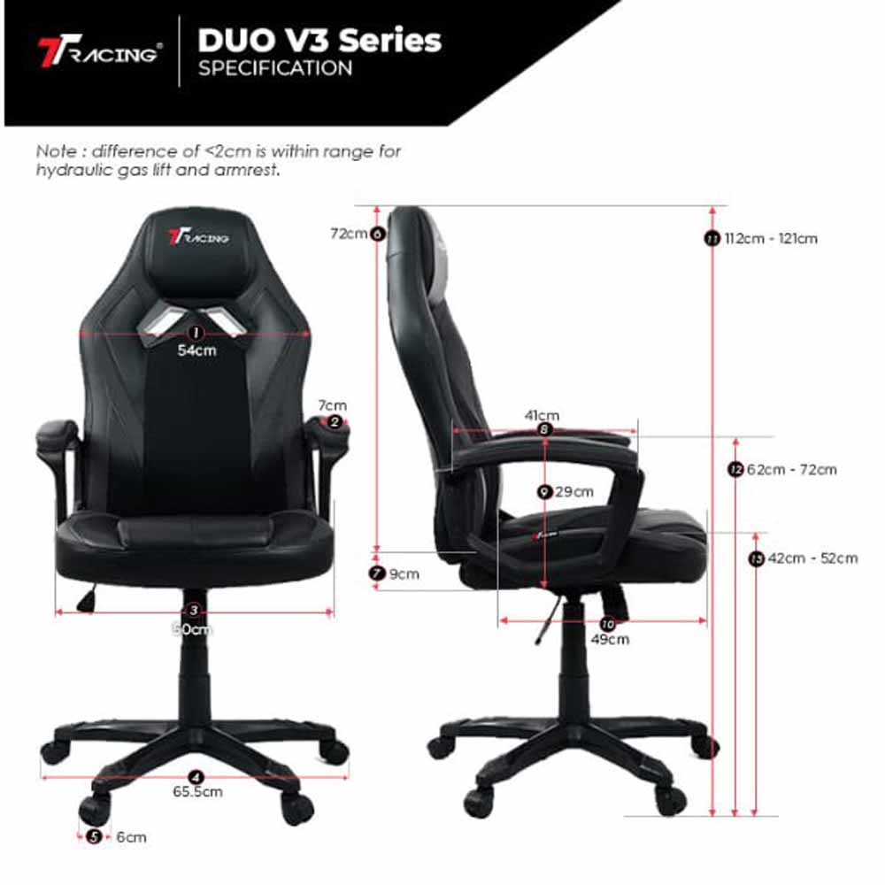 TTRacing Duo V3 Gaming Chair - Grey - Packshot 5