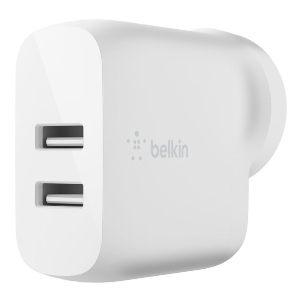 Belkin BoostCharge Dual USB-A Wall Charger (24W) - Packshot 1
