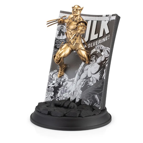 Marvel - X-Men - Gilt Wolverine with The Incredible Hulk Volume 1 #181 Limited Edition Figurine - Packshot 2