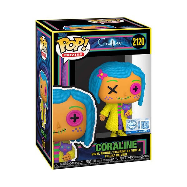 Coraline - Coraline Patchwork Blacklight Pop! Vinyl Figure - Packshot 2