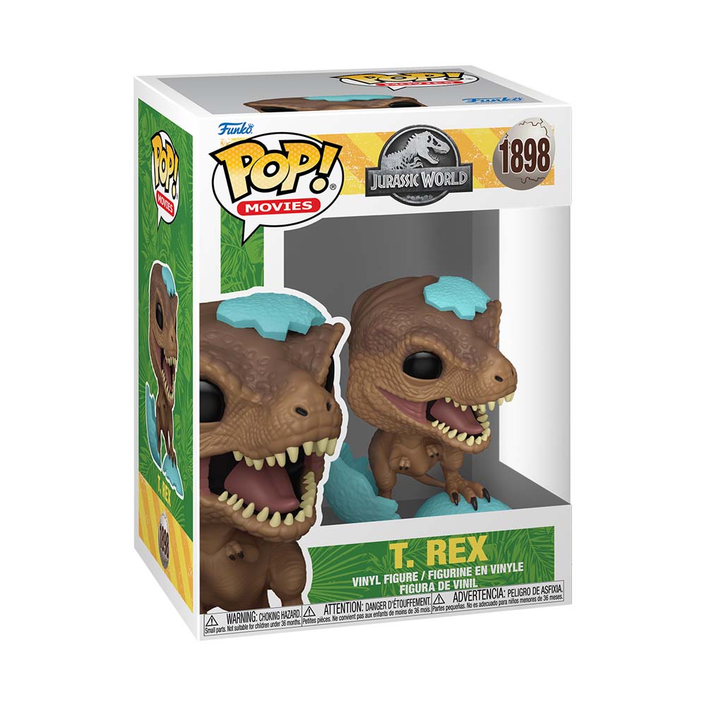 Jurassic Park - T-Rex Hatching (Blue Egg) Pop! Vinyl Figure - Packshot 2