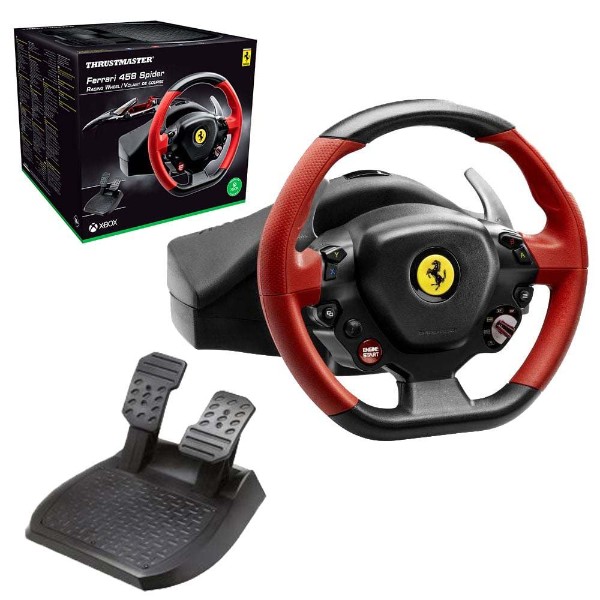 Thrustmaster - Ferrari 458 Spider Racing Wheel for Xbox - Xbox One