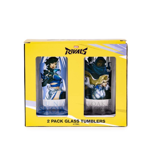 Marvel Rivals - Luna Snow and Cloak & Dagger Glass 2-Pack - Packshot 3