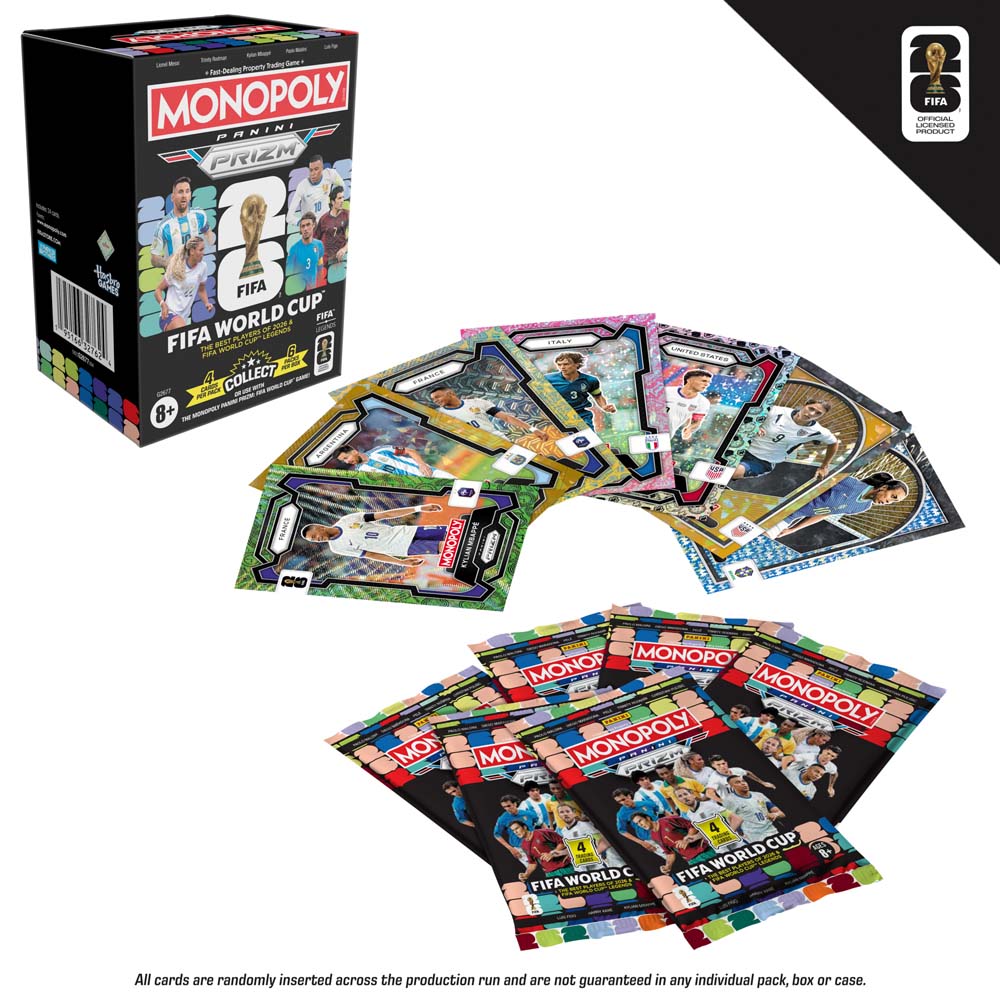 Monopoly Panini Prizm FIFA World Cup Trading Cards Booster Blaster Box - Packshot 3