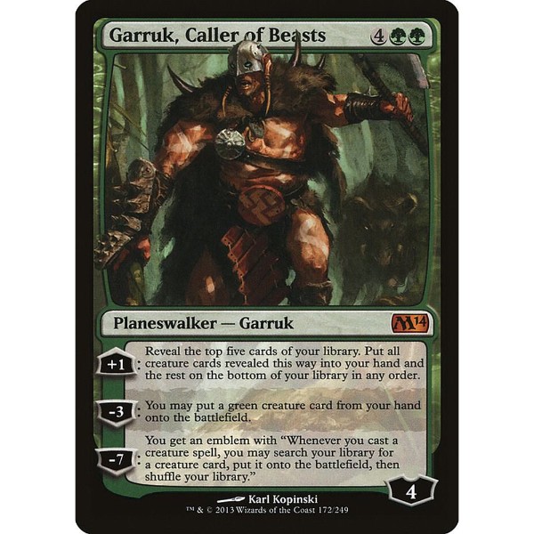 MTG ガラク 獣の統率者 Garruk,Caller of Beasts 獣の統率者、ガラク/Garruk, Caller of Beasts《日本語》【M14】