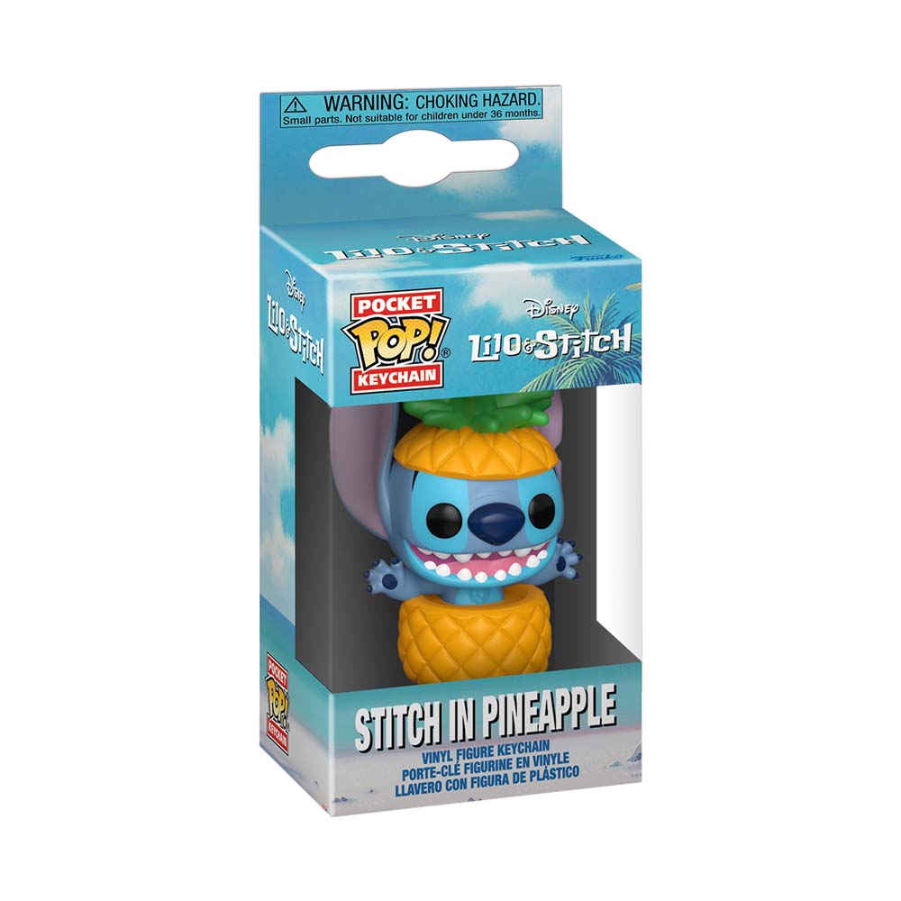 Disney - Lilo & Stitch - Stitch in Pineapple Pocket Pop! Keyring - Packshot 2