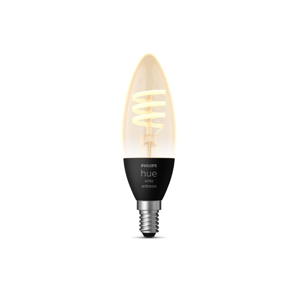 Philips - Hue White Ambiance Filament E14 Candle-Shaped Smart Bulb - Packshot 1