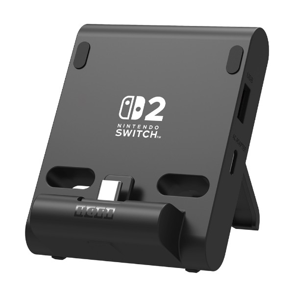 Hori Dual USB Playstand for Nintendo Switch 2 - Black - Packshot 1
