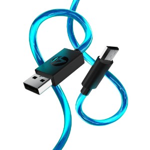 4Gamers 3M Light Up Micro USB Play & Charge Cable for PlayStation 4