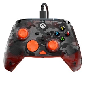 Turtle Beach - Rematch Core Wired Controller for Xbox – Ghost Black Camo/Orange