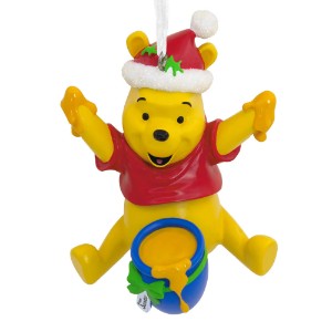 Disney - Winnie the Pooh - Santa Pooh with Honey Pot Hallmark Christmas Ornament