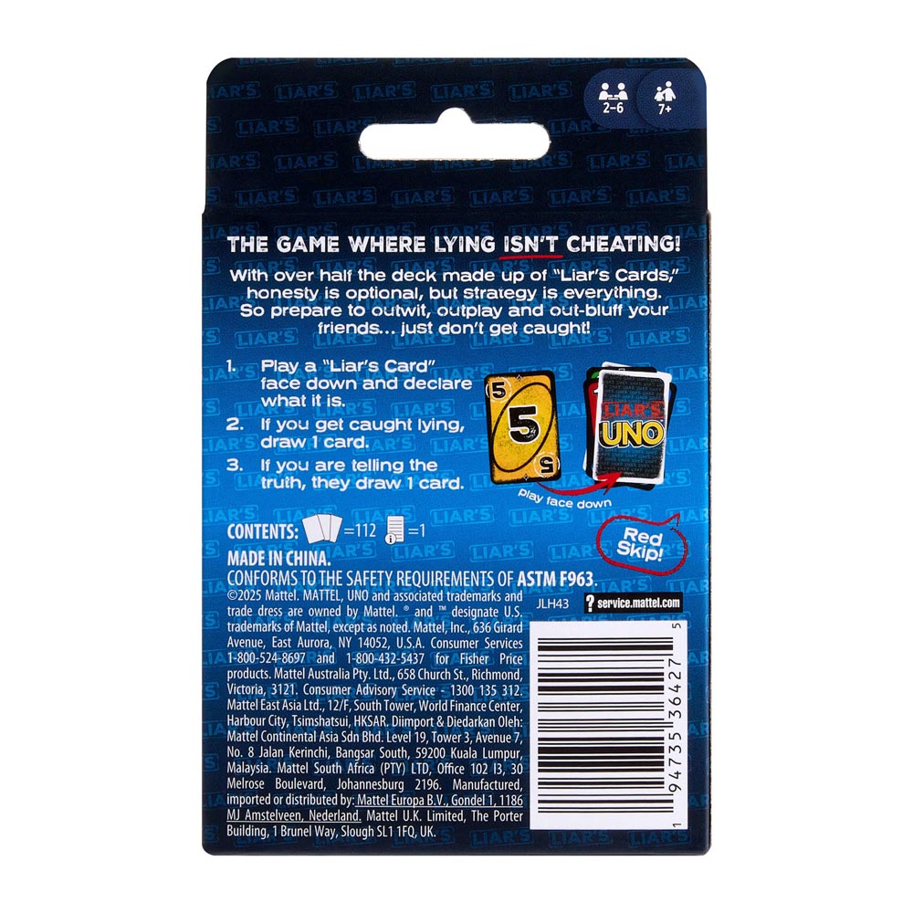 Uno - Liar’s Card Game - Packshot 3