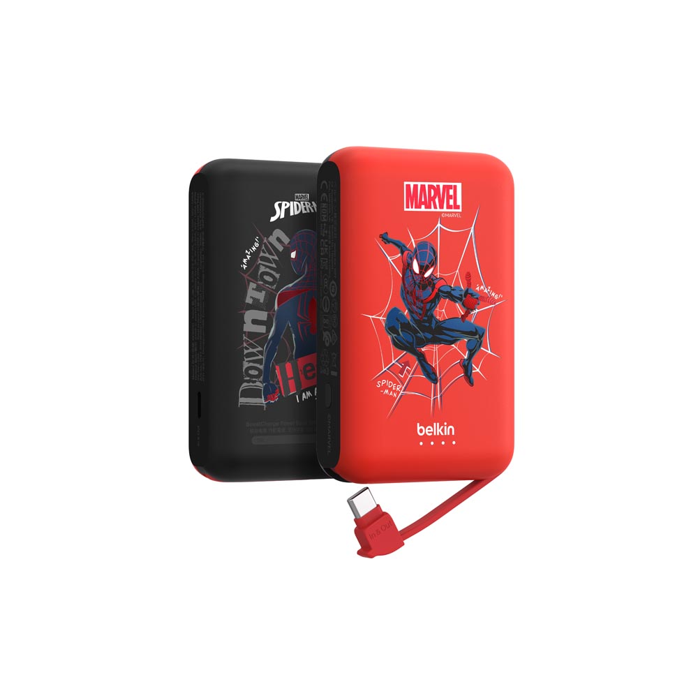 Belkin BoostCharge 10K 20W Power Bank - Spider-Man - Electronics
