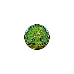Magic: the Gathering - Pinfinity AR Limited Edition Stained Glass Forest Pin - Packshot 1