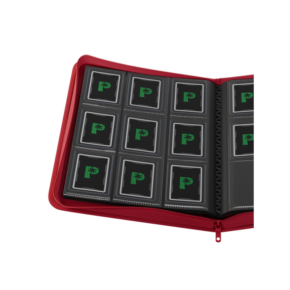 Palms Off Gaming - Collector's Series Card Loader Zip Binder - Red - Packshot 2